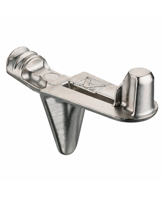 Plankdrager, Häfele Ixconnect SH-W-5002, om in boorgat Ø 5 mm te steken, zink-aluminiumlegering