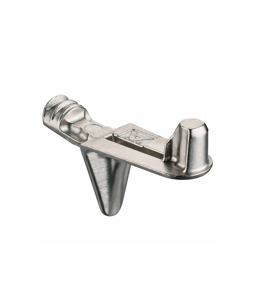 Plankdrager, Häfele Ixconnect SH-W-5002, om in boorgat Ø 5 mm te steken, zink-aluminiumlegering