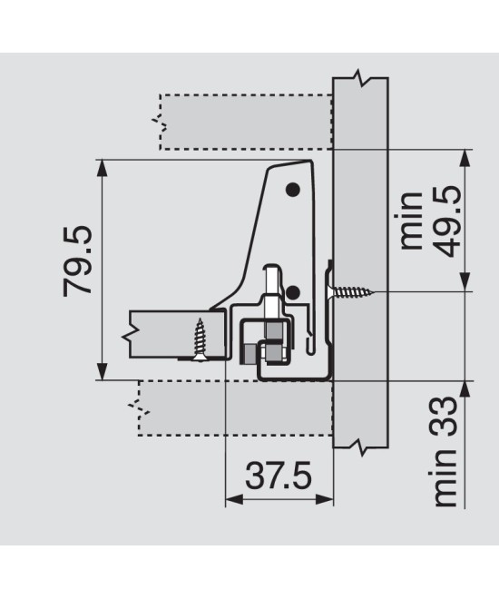 Blum Tandembox 82,5mm - Type N