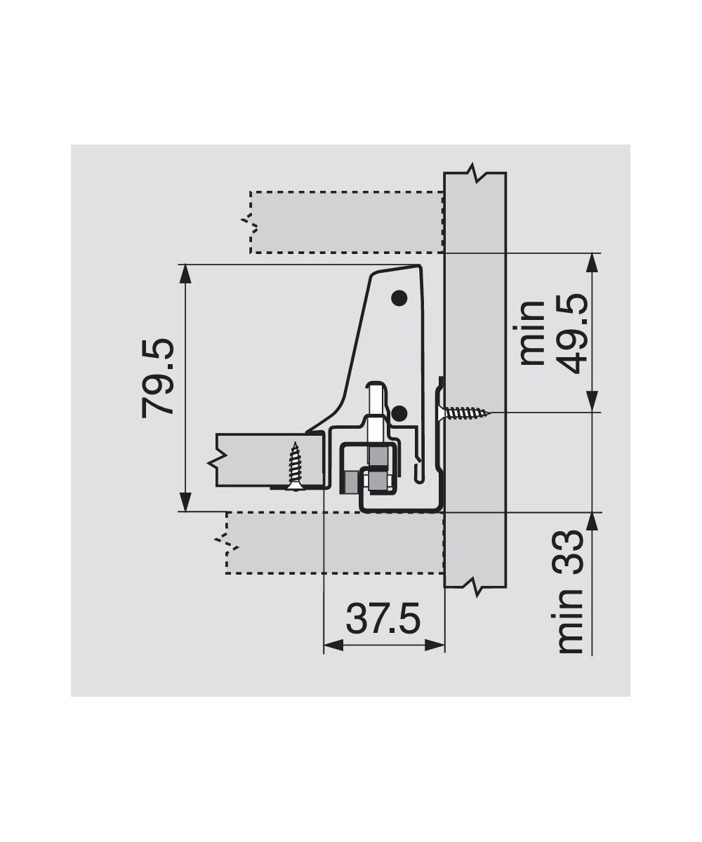 Blum Tandembox 82,5mm - Type N