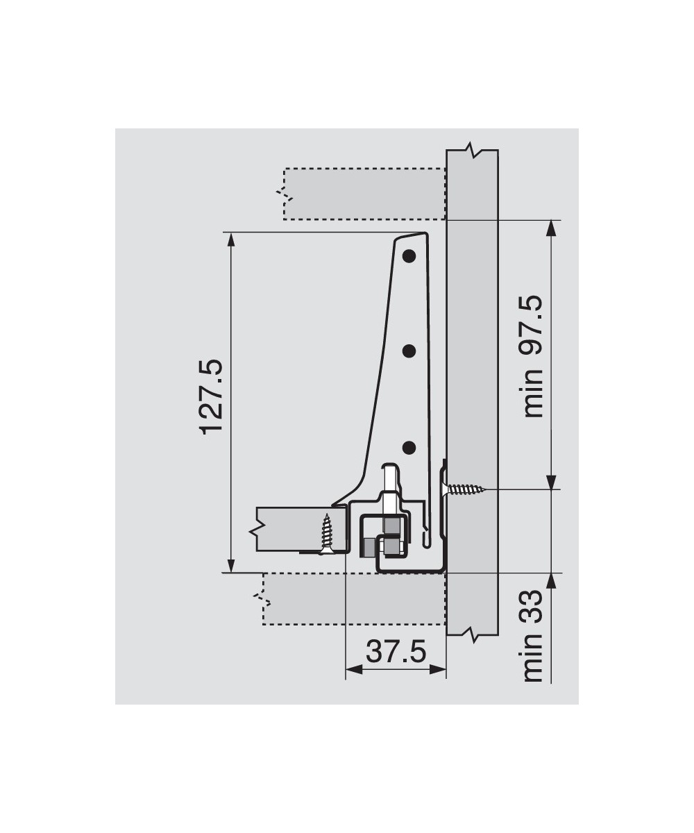 Blum Tandembox 130,5mm - Type K