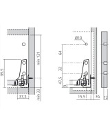 Blum Tandembox 164mm - met reling - Type B