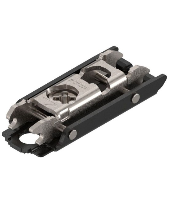 Blum montageplaat - 3mm - met verstelschroef - recht model - zwart
