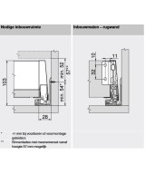 Blum Merivobox 106mm - binnenlade - Type M