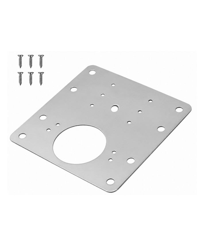 Scharnier reparatieplaatje - 90mm x 90mm - RVS