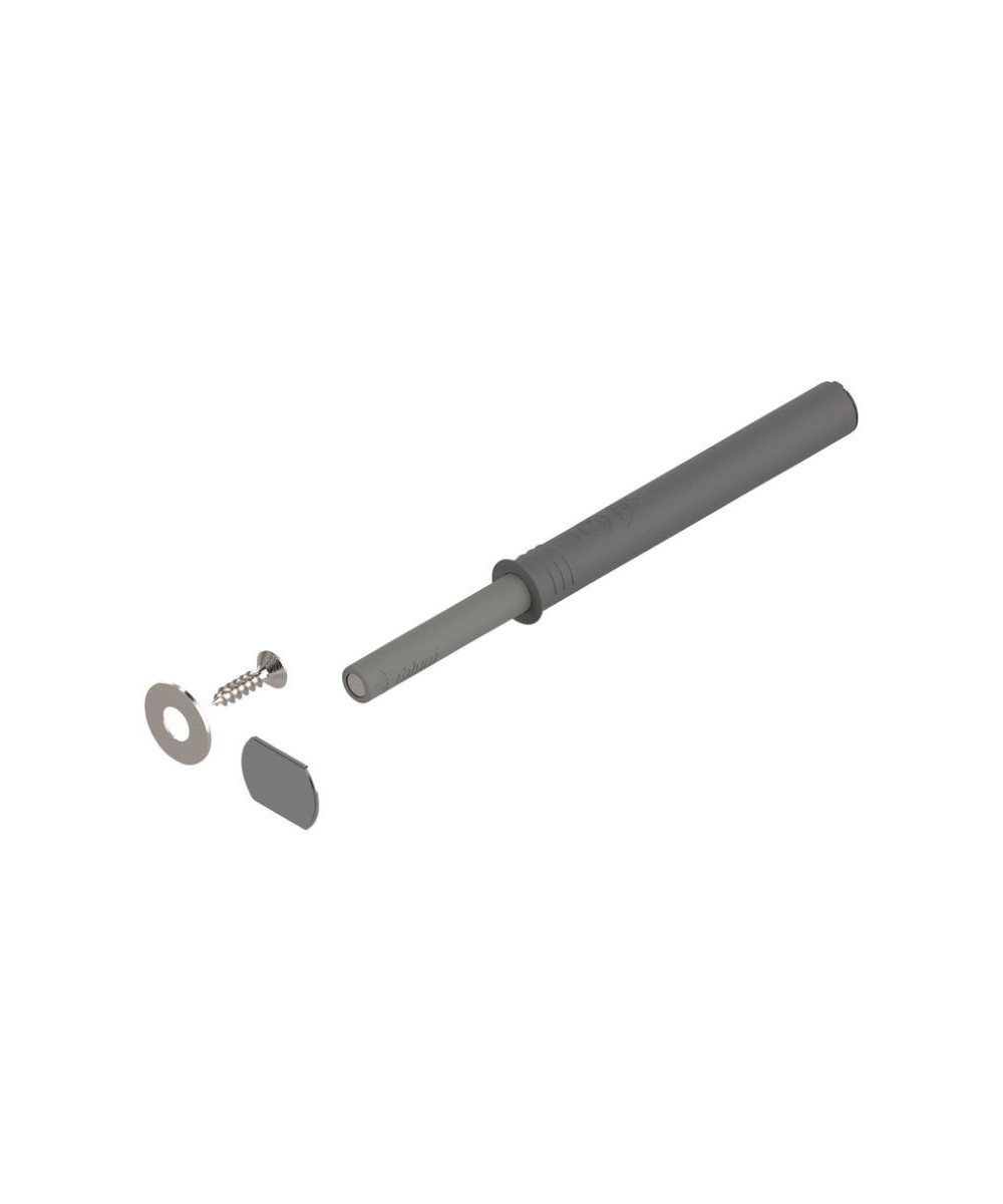 Blum tip on - met magneet - lange versie - grijs