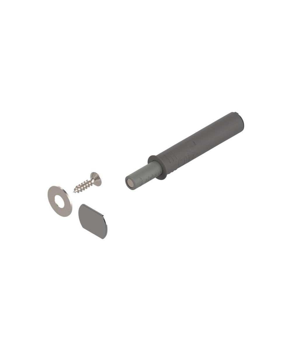 Blum tip on - met magneet - korte versie - grijs