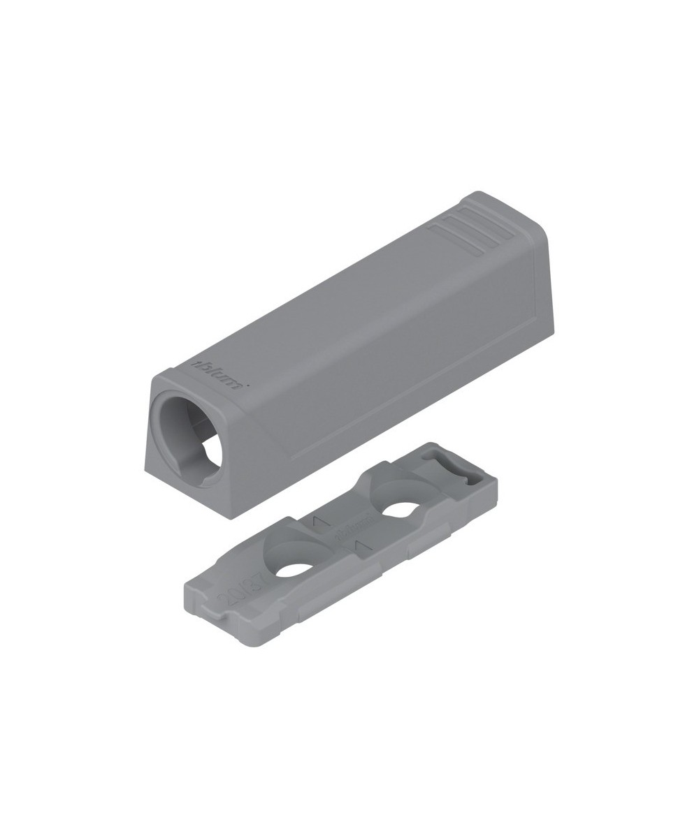 Blum adapterplaat - grijs - korte versie