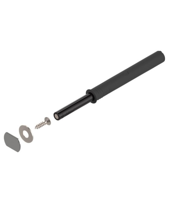 Blum tip on - met magneet - lange versie - zwart