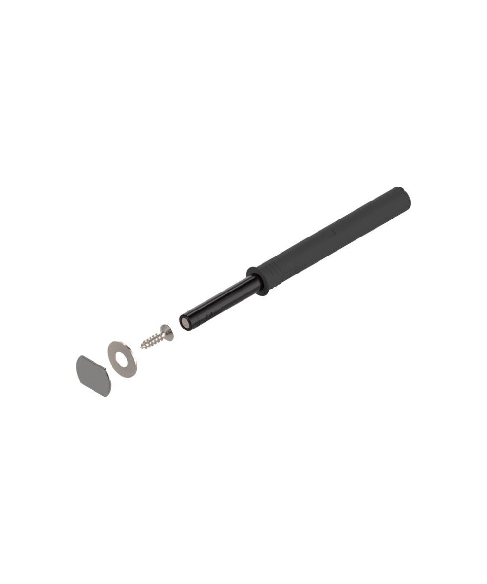 Blum tip on - met magneet - lange versie - zwart