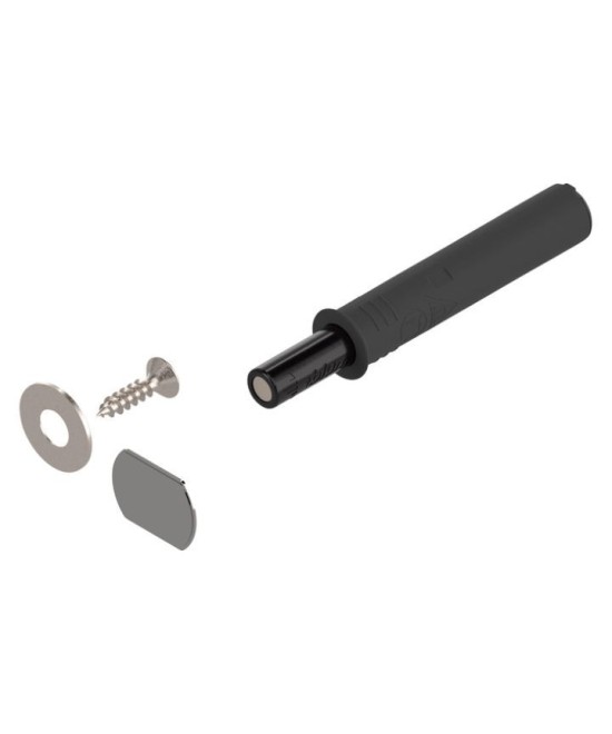 Blum tip on - met magneet - korte versie - zwart