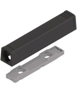 Blum adapterplaat - zwart - lange versie