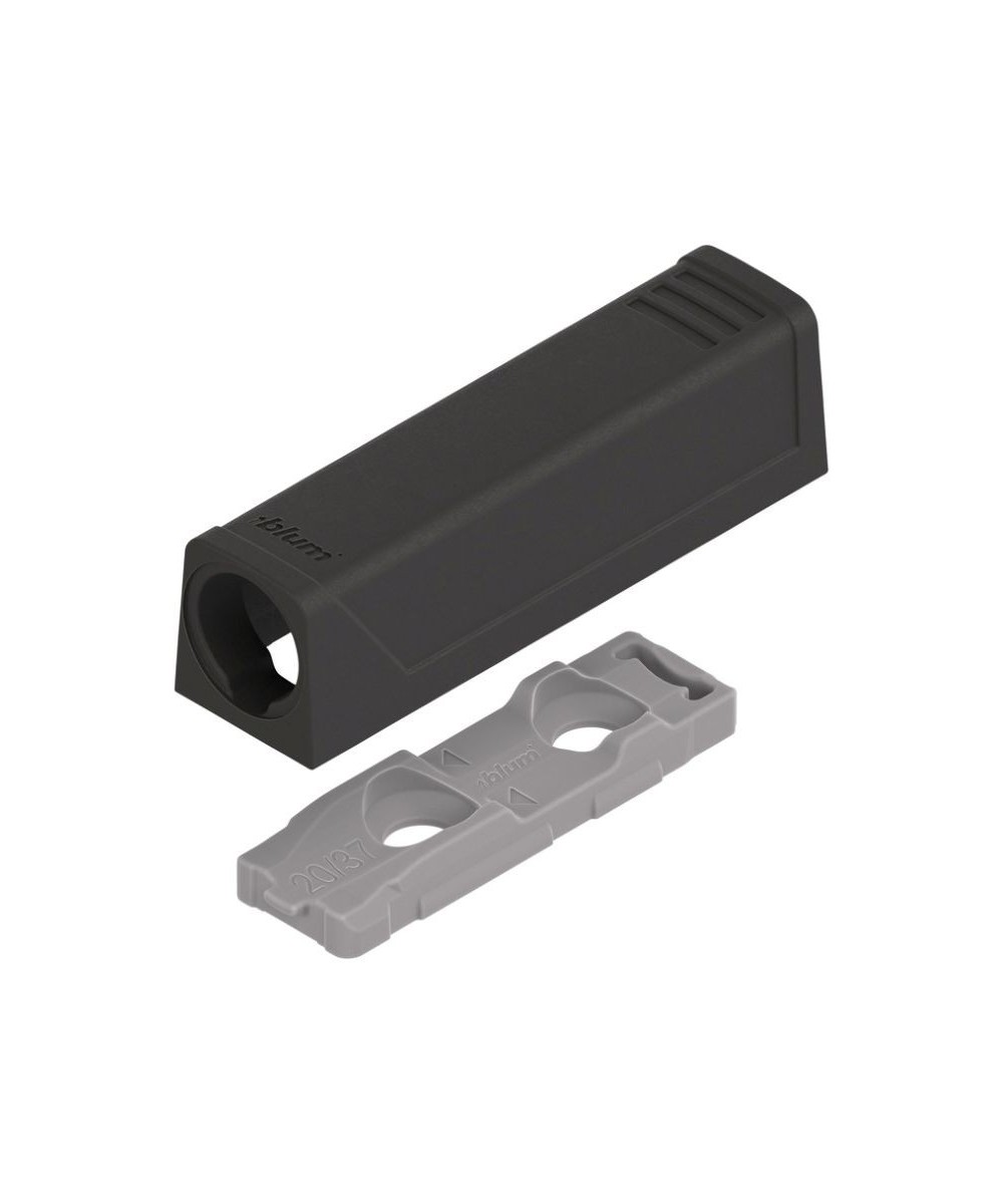 Blum adapterplaat - zwart - korte versie
