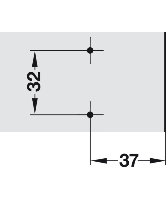 Blum deurdemper - opschroefmodel - instelbaar