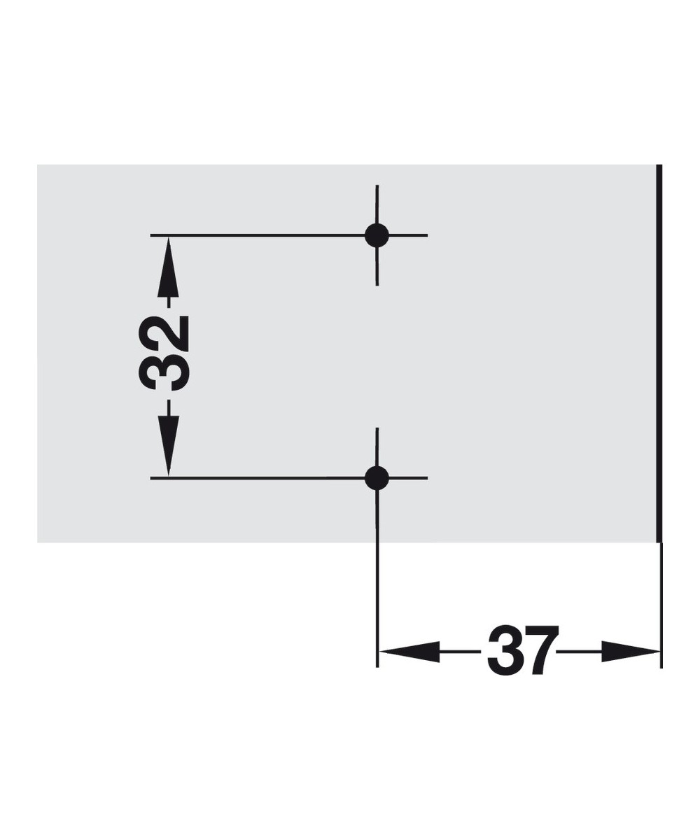 Blum deurdemper - opschroefmodel - instelbaar