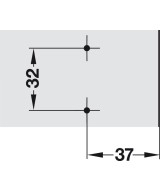 Blum deurdemper - opschroefmodel - instelbaar
