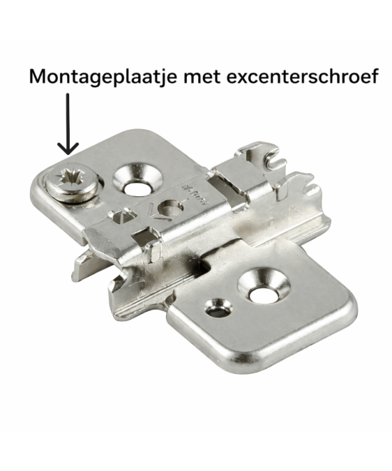 Blum montageplaatje met excenterschroef