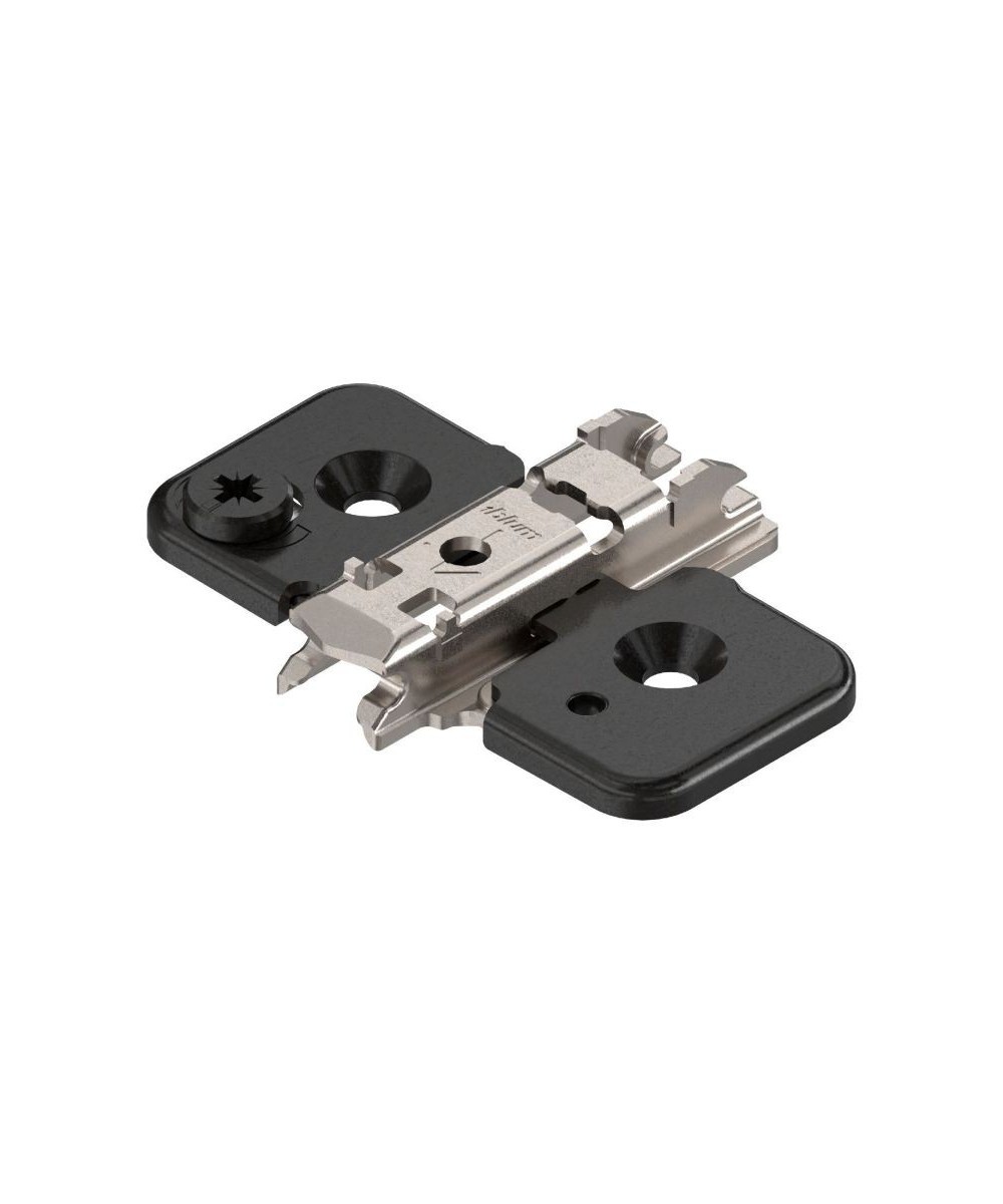 Blum montageplaat - 0mm - met verstelschroef - zwart