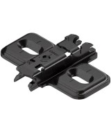 Blum montageplaat - 0mm - met slobgaten - zwart