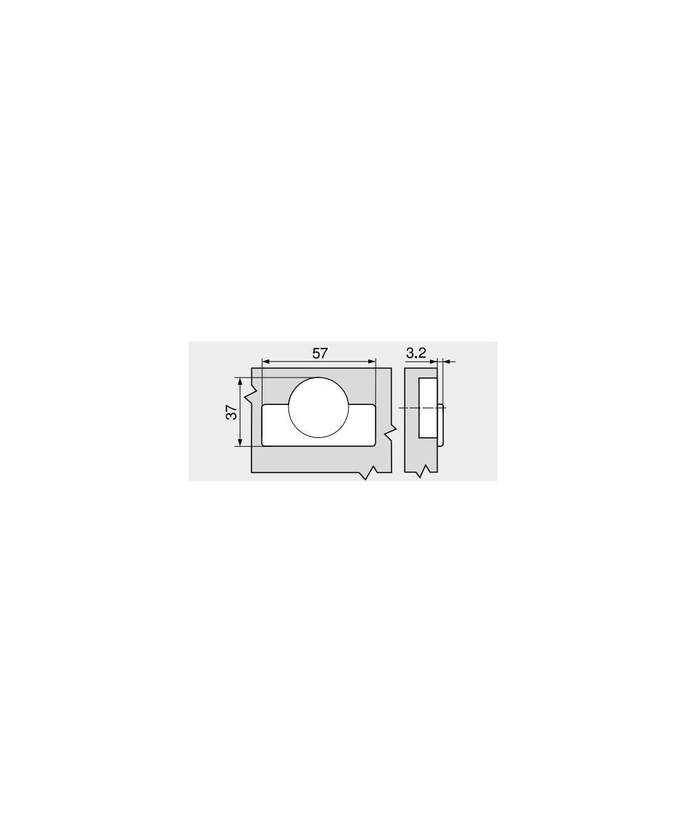 Blum scharnier - Modul - 100 graden - voorliggend - zelfsluitmechanisme (veer)