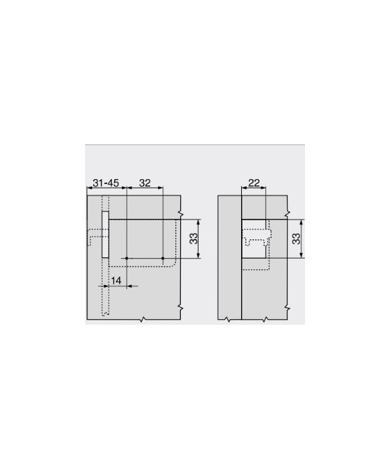 Blum kastophangers - set - wit