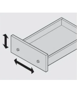 Ladefrontversteller voor houten lades