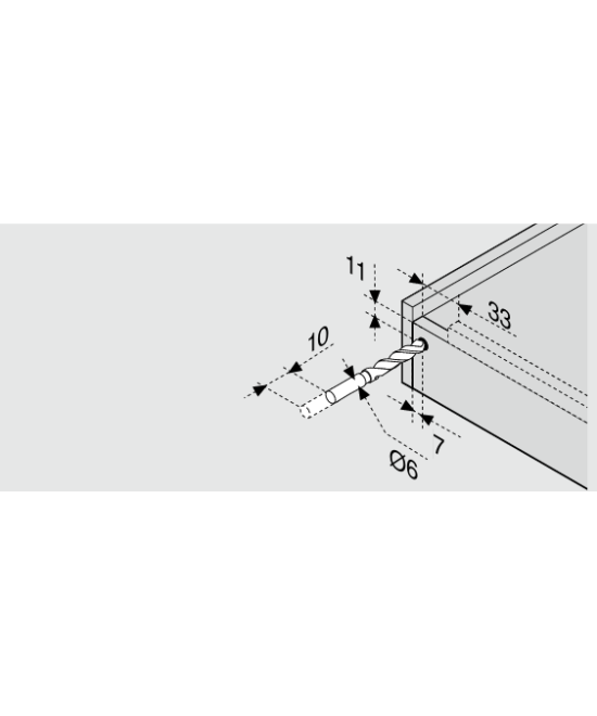 Blum Tandem Tip on ladegeleider - 18mm - 400mm - 30 kg