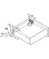 Blum Blumotion ladegeleider - Movento S - 400mm - 40 kg