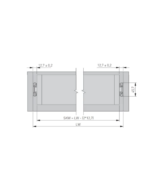 Kogelgeleider - 400mm - 30kg - softclose en push to open