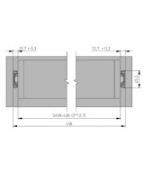 Ladegeleider - 450mm - 40kg - softclose