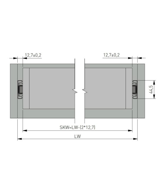 Kogelgeleider - 400mm - 50kg