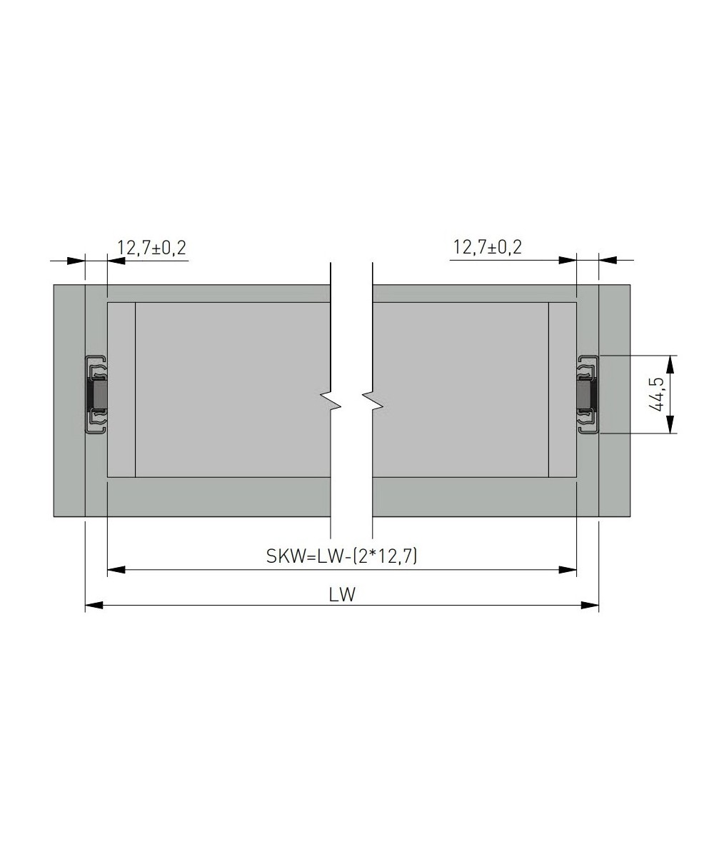 Kogelgeleider - 400mm - 50kg