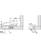 Blum scharnier - Clip Top Blumotion - 95 graden - gelijkliggende kaders - softclose