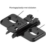 Blum scharnier - Clip Top Blumotion - 110 graden - half voorliggend - softclose - zwart