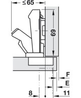 Blum scharnier - Clip Top - 170 graden - voorliggend - zelfsluitmechanisme (veer)