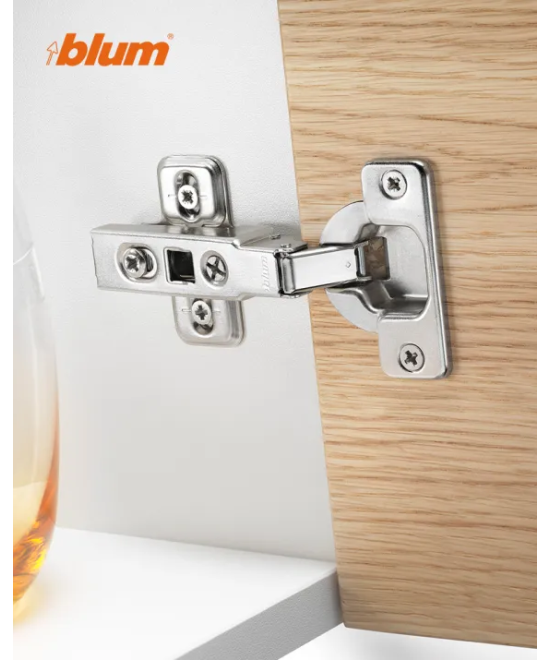 Blum scharnier - Clip Top - 100 graden - voorliggend - zelfsluitmechanisme (veer)