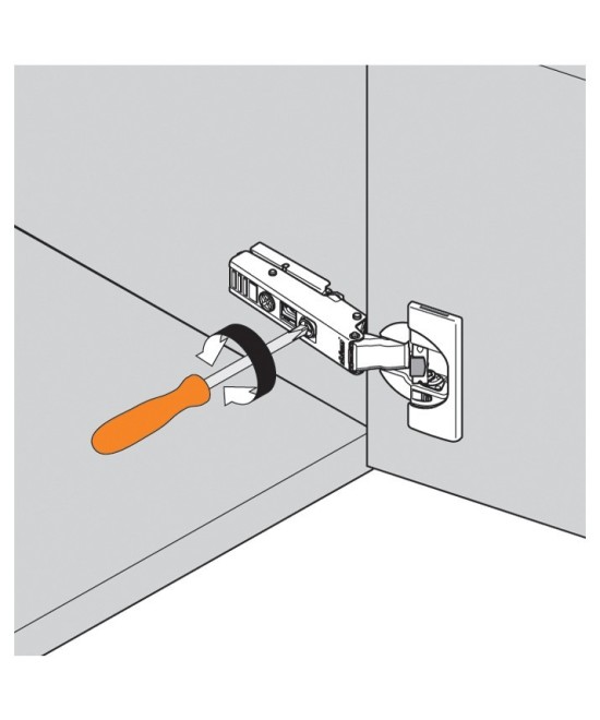 Blum scharnier - Clip Top  - 110 graden - voorliggend - zelfsluitmechanisme (veer)