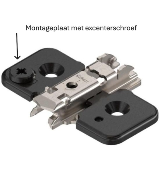 Blum scharnier - Clip Top Blumotion - 110 graden - inliggend - softclose - zwart