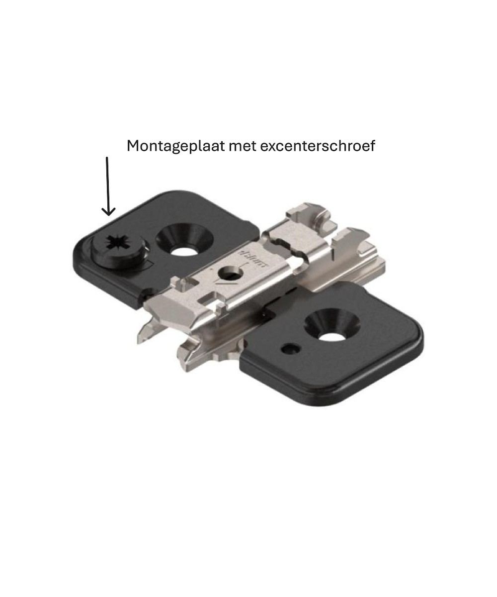 Blum scharnier - Clip Top Blumotion - 110 graden - inliggend - softclose - zwart