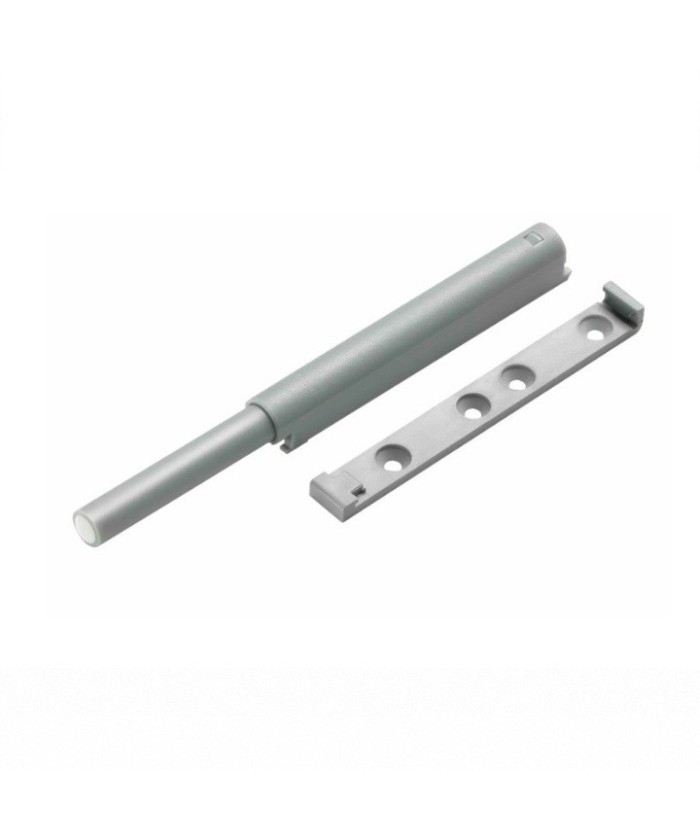 Druksnapper met buffer - 40 mm - opschroef - grijs