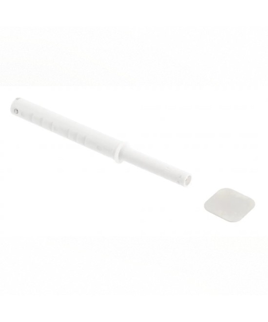 Tip-on druksnapper lang - met magneet - wit