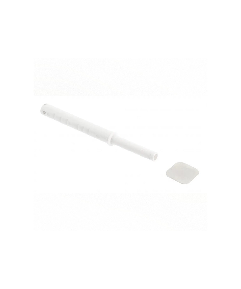 Tip-on druksnapper lang - met magneet - wit