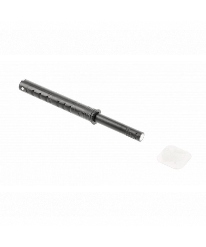 Tip-on druksnapper lang - met magneet - zwart
