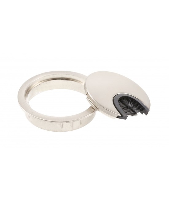 Kabeldoorvoer RVS look - 60mm - zamak