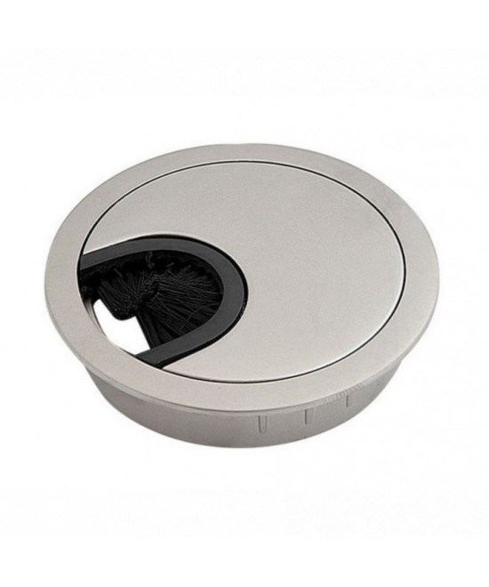 Kabeldoorvoer aluminium look - 60mm - zamak