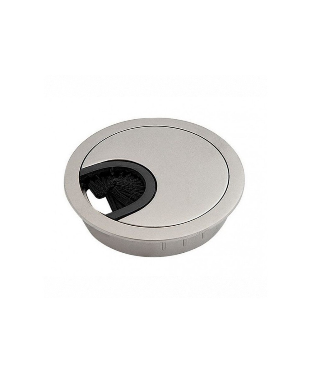 Kabeldoorvoer aluminium look - 60mm - zamak