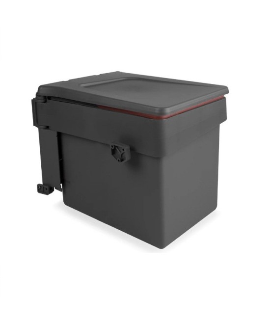 Prullenbak - deurbevestiging -  1 x 15 liter - antracietgrijs