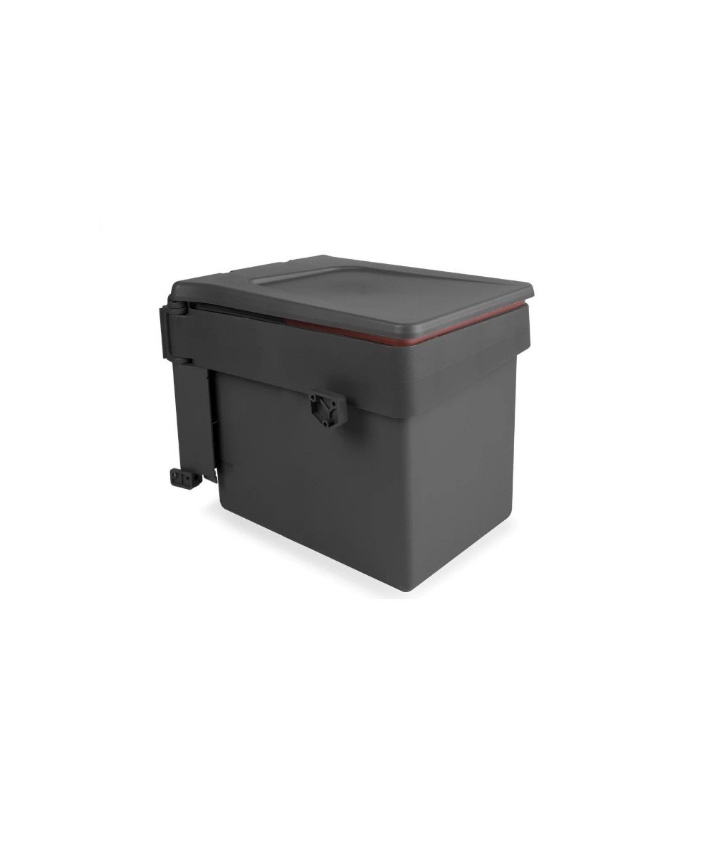 Prullenbak - deurbevestiging -  1 x 15 liter - antracietgrijs