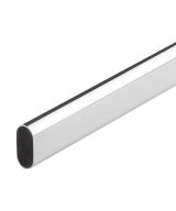 Ovale kledingroede op maat - 800mm t/m 999mm - verchroomd