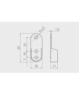 Ovale kledingroede op maat - 800mm t/m 999mm - verchroomd